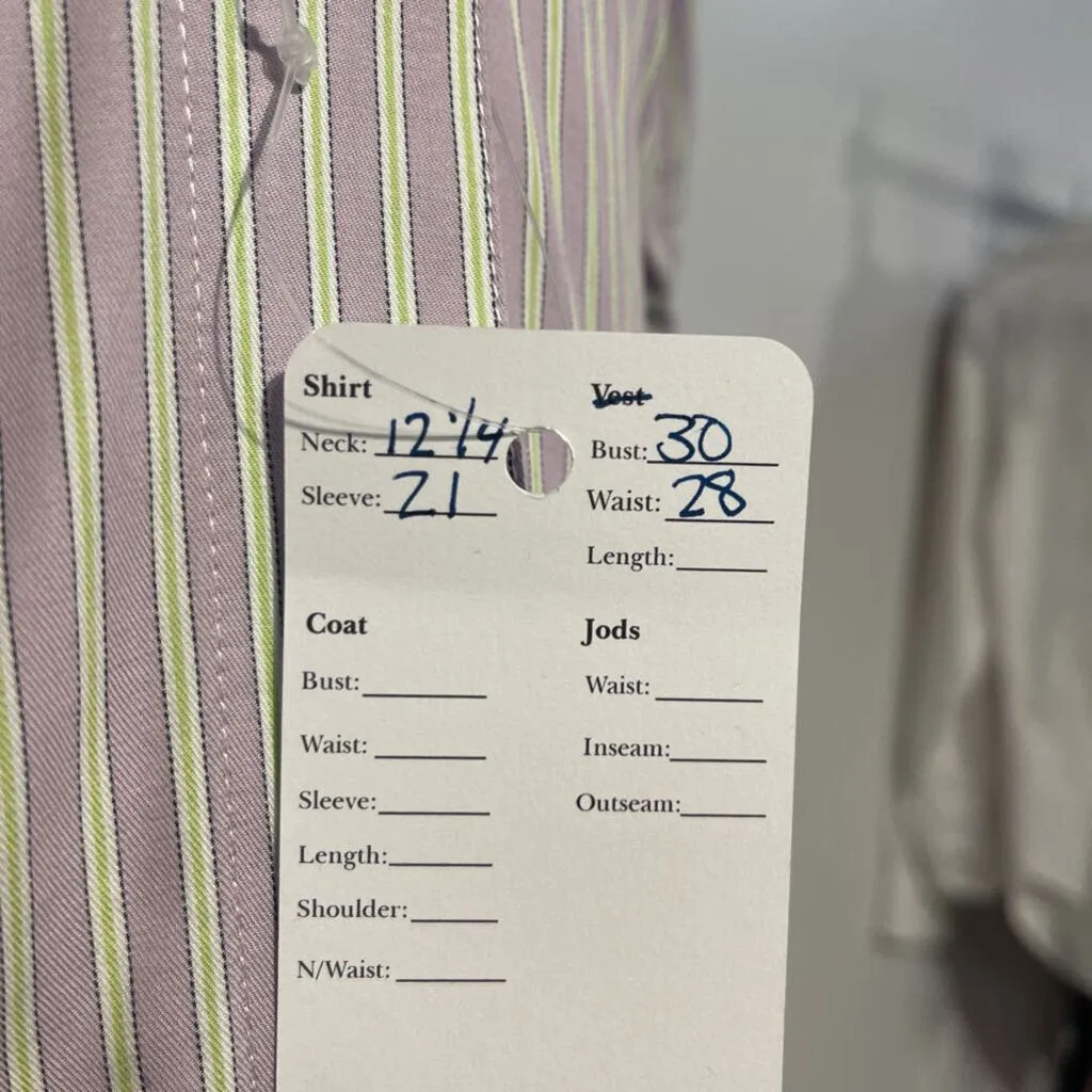 Marsha De Arriaga Purple Stripe Shirt