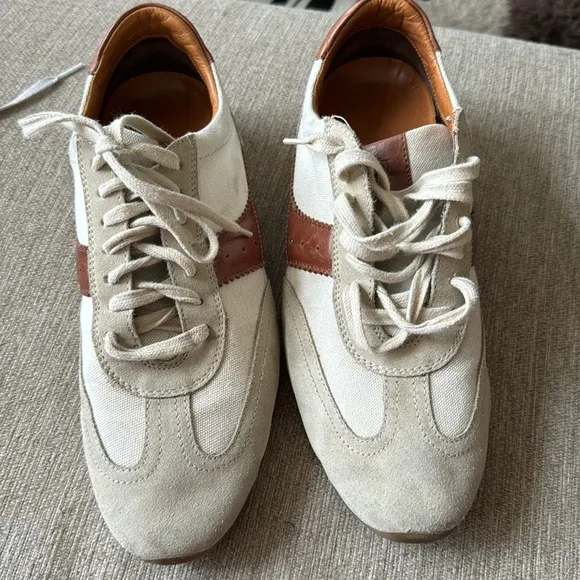 MASSIMO DUTTI Cloth low trainers in a size 9.5