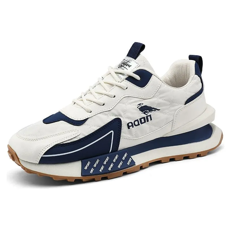 Men's Luxury Brand Trainers: Breathable, Comfy Walking Shoes.