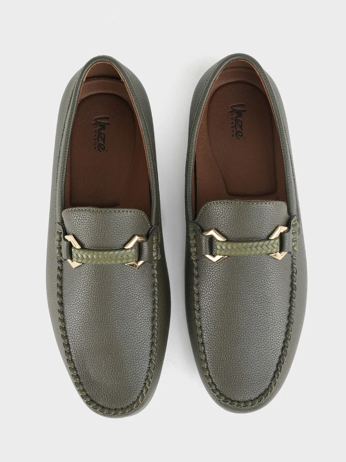 Mens "RAQAL" Comfy Moccasin Shoes