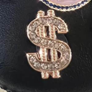 METAL SHOE CHARMS - BLINGY DOLLAR