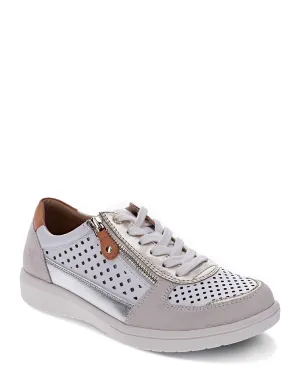Mia Vita Baxley White/Apricot Sneaker