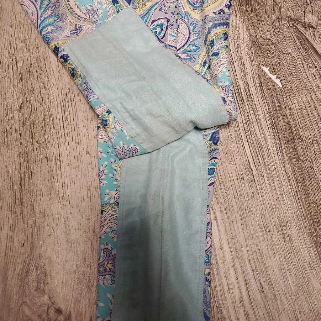 Mod Jods Size 10 Aqua Paisley