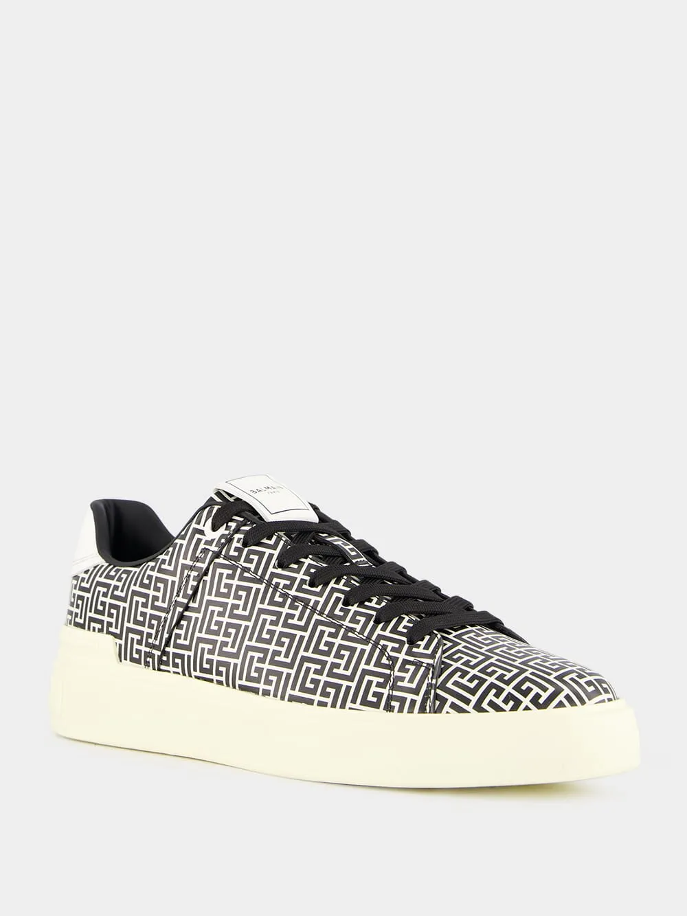 Monogrammed B-Court Calfskin Trainers