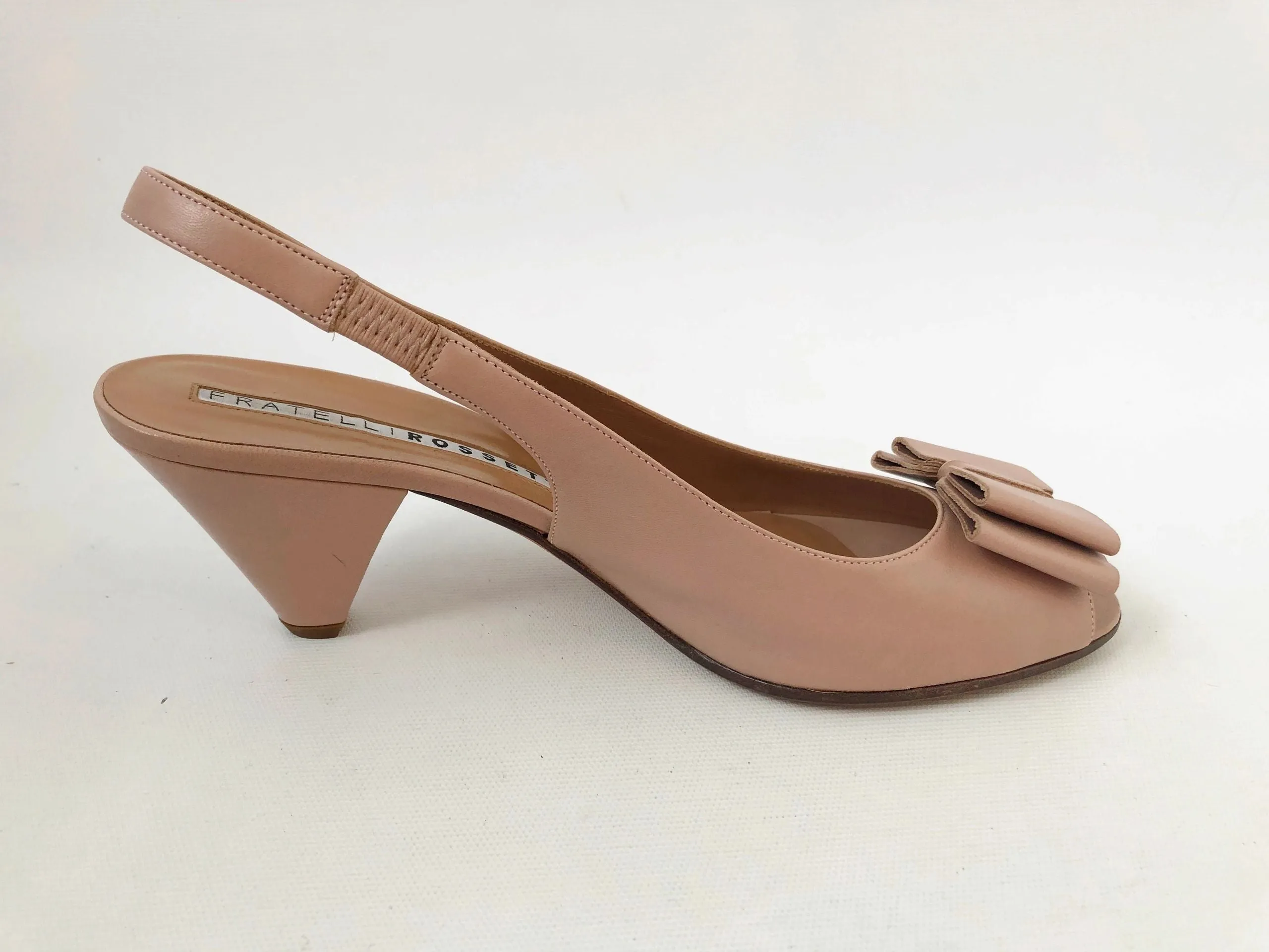 NEW Fratelli Rossetti Bow Slingback Size 39 It (9 Us)