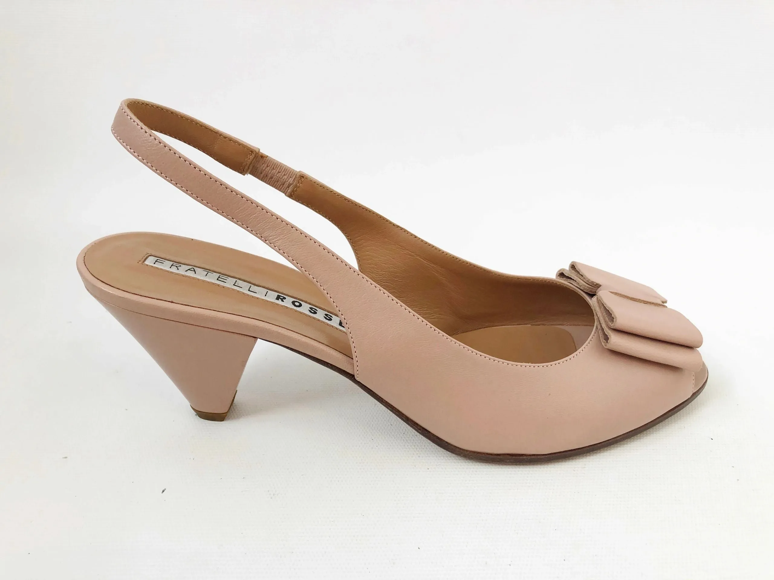 NEW Fratelli Rossetti Bow Slingback Size 39 It (9 Us)