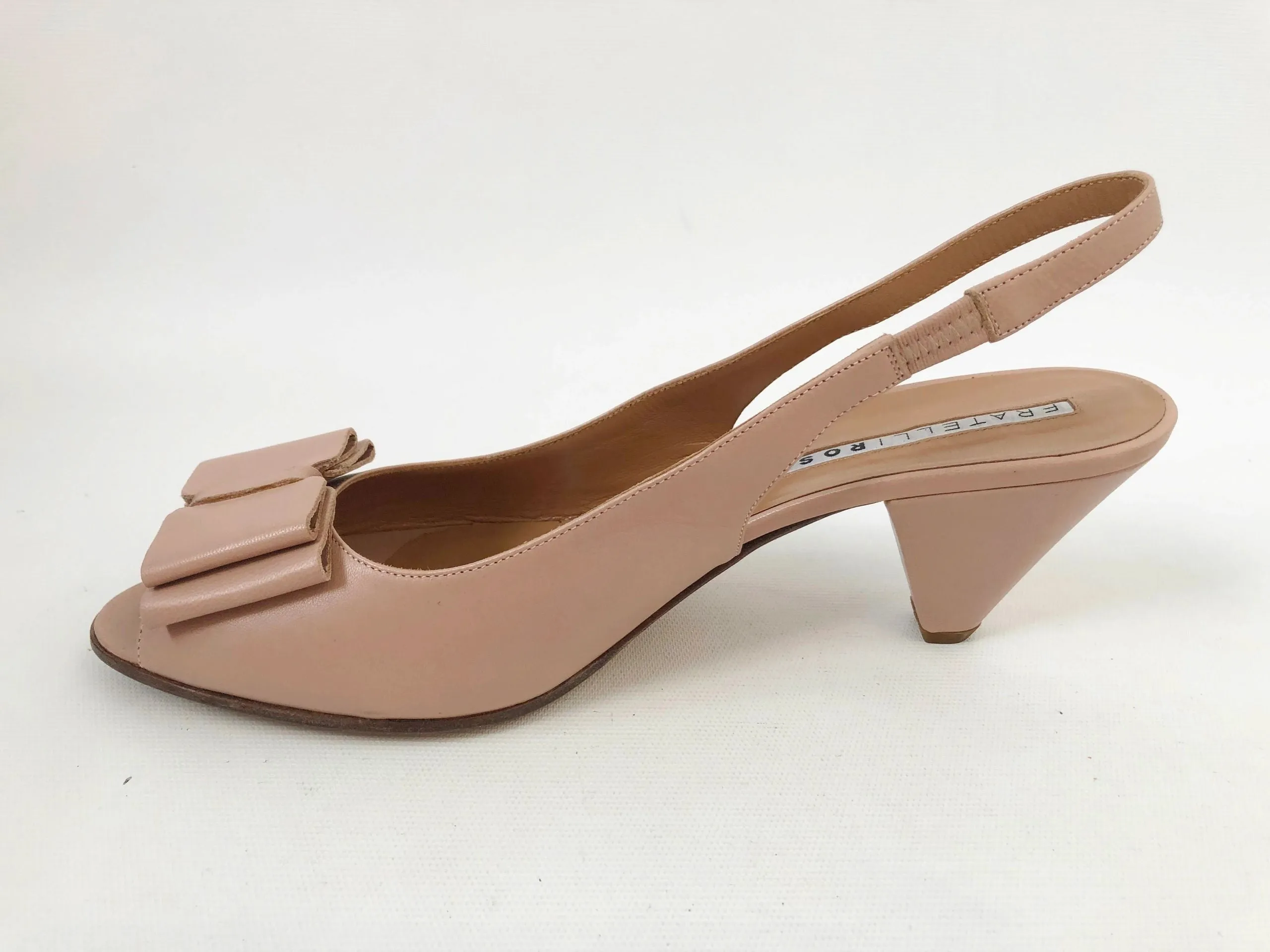 NEW Fratelli Rossetti Bow Slingback Size 39 It (9 Us)