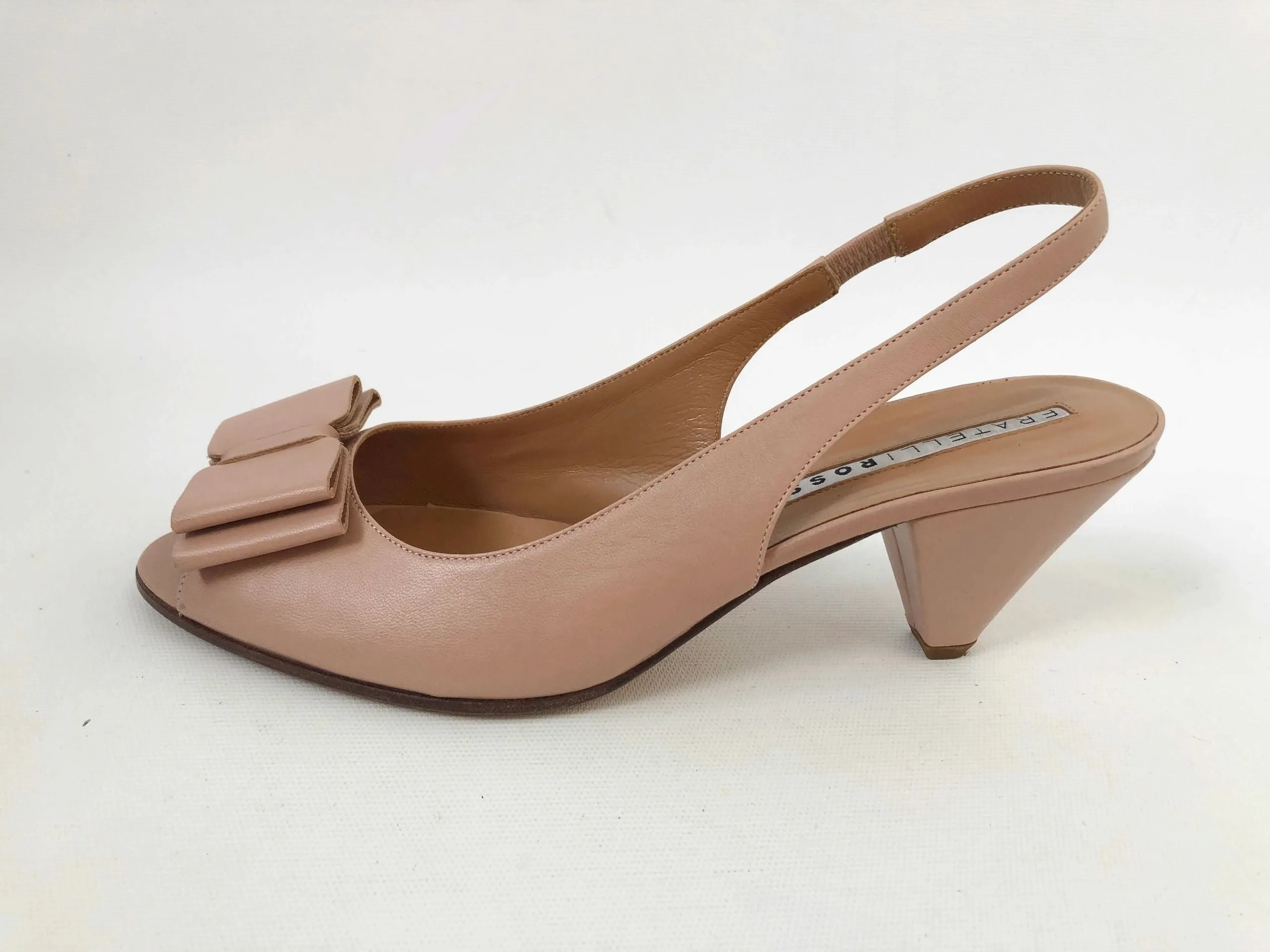 NEW Fratelli Rossetti Bow Slingback Size 39 It (9 Us)