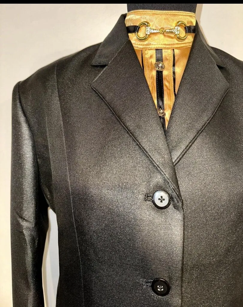 New Huntress Black Sparkle Hunt Coat 22R