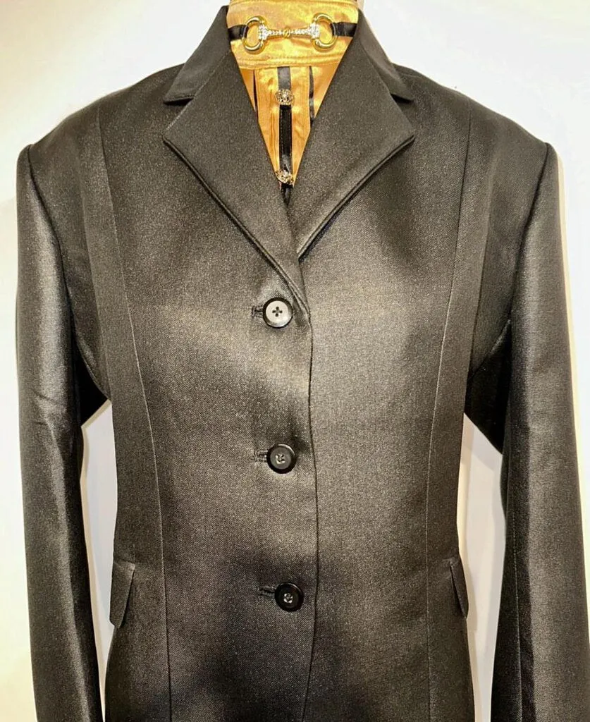 New Huntress Black Sparkle Hunt Coat 22R