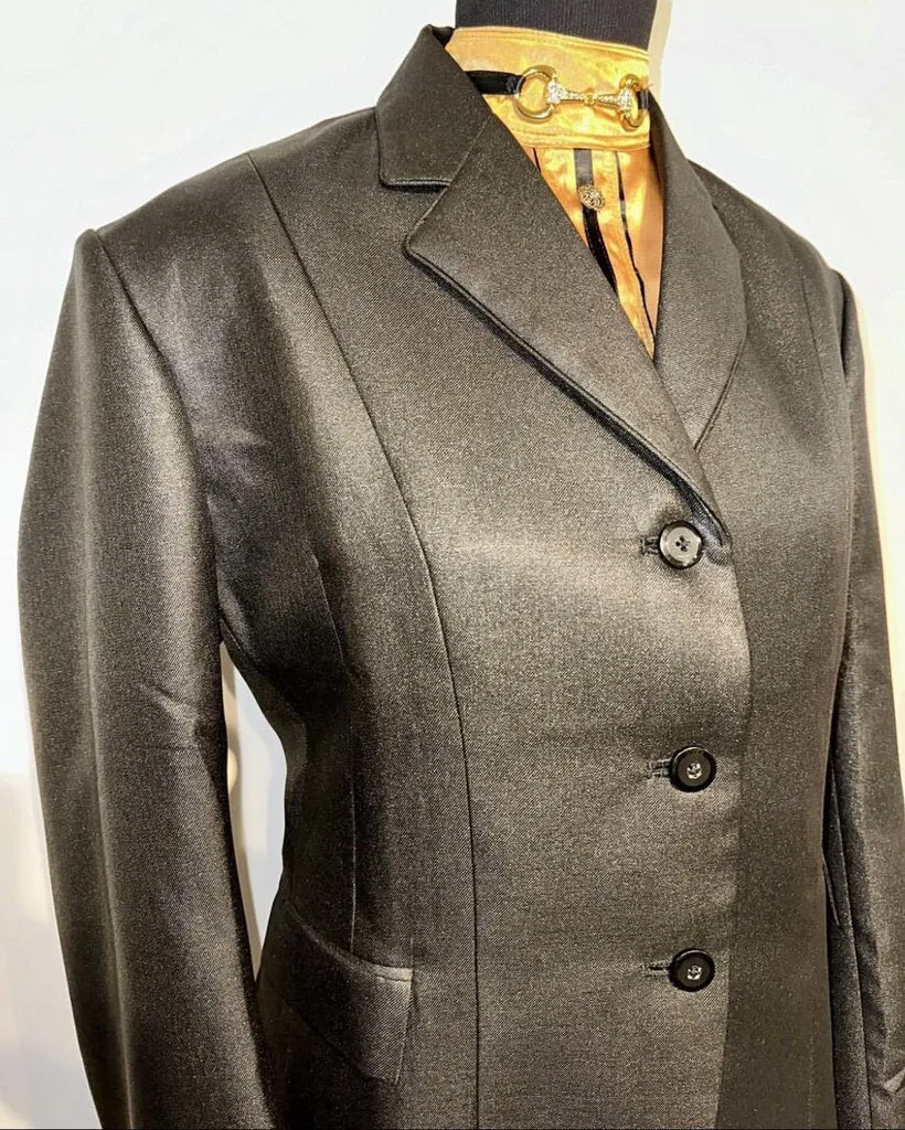 New Huntress Black Sparkle Hunt Coat 22R