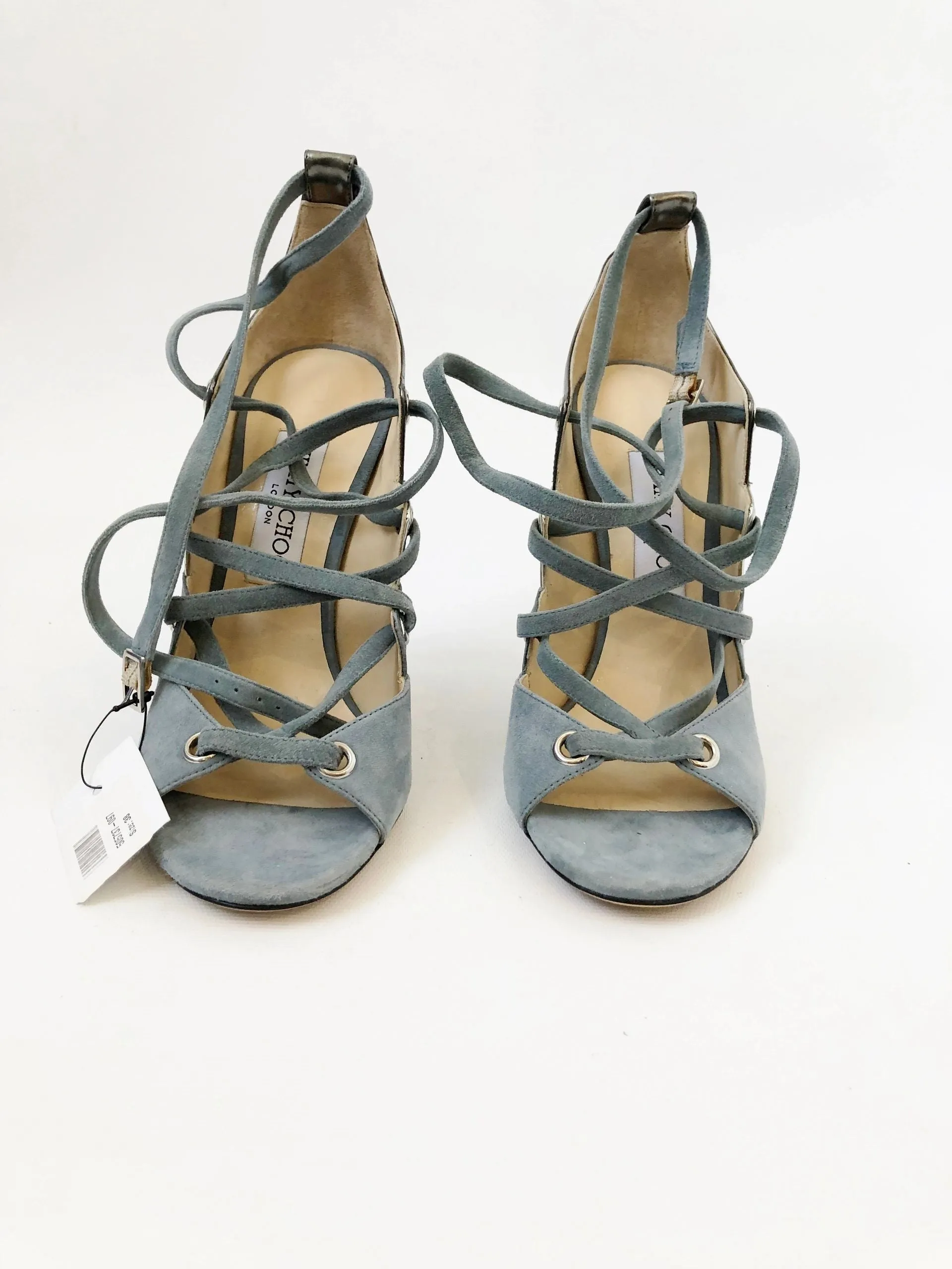 NEW Jimmy Choo Strappy High-Heel Sandal Size 38 It (8 Us)