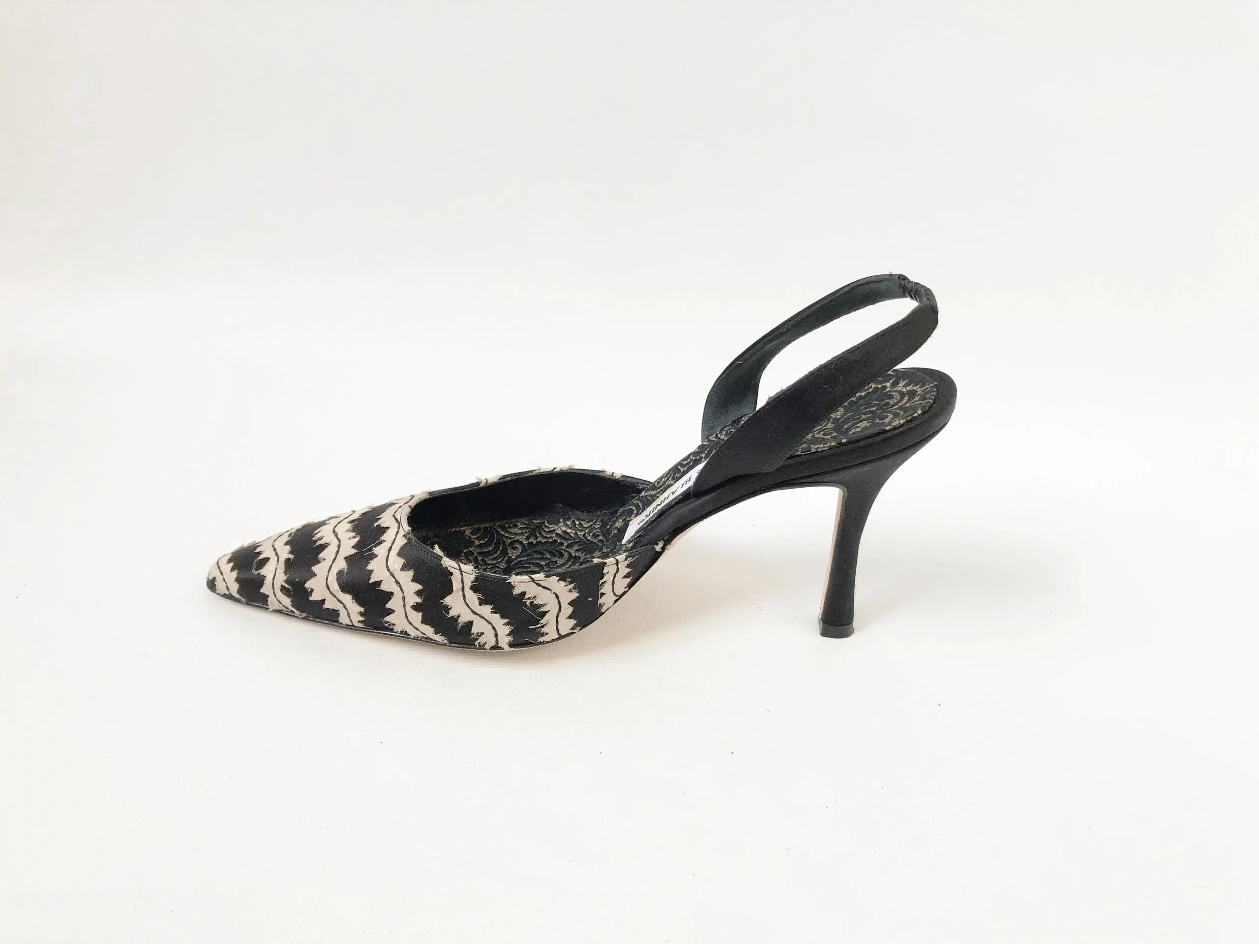 NEW Manolo Blahnik Carolyne Slingback Size 38 It (8 Us)