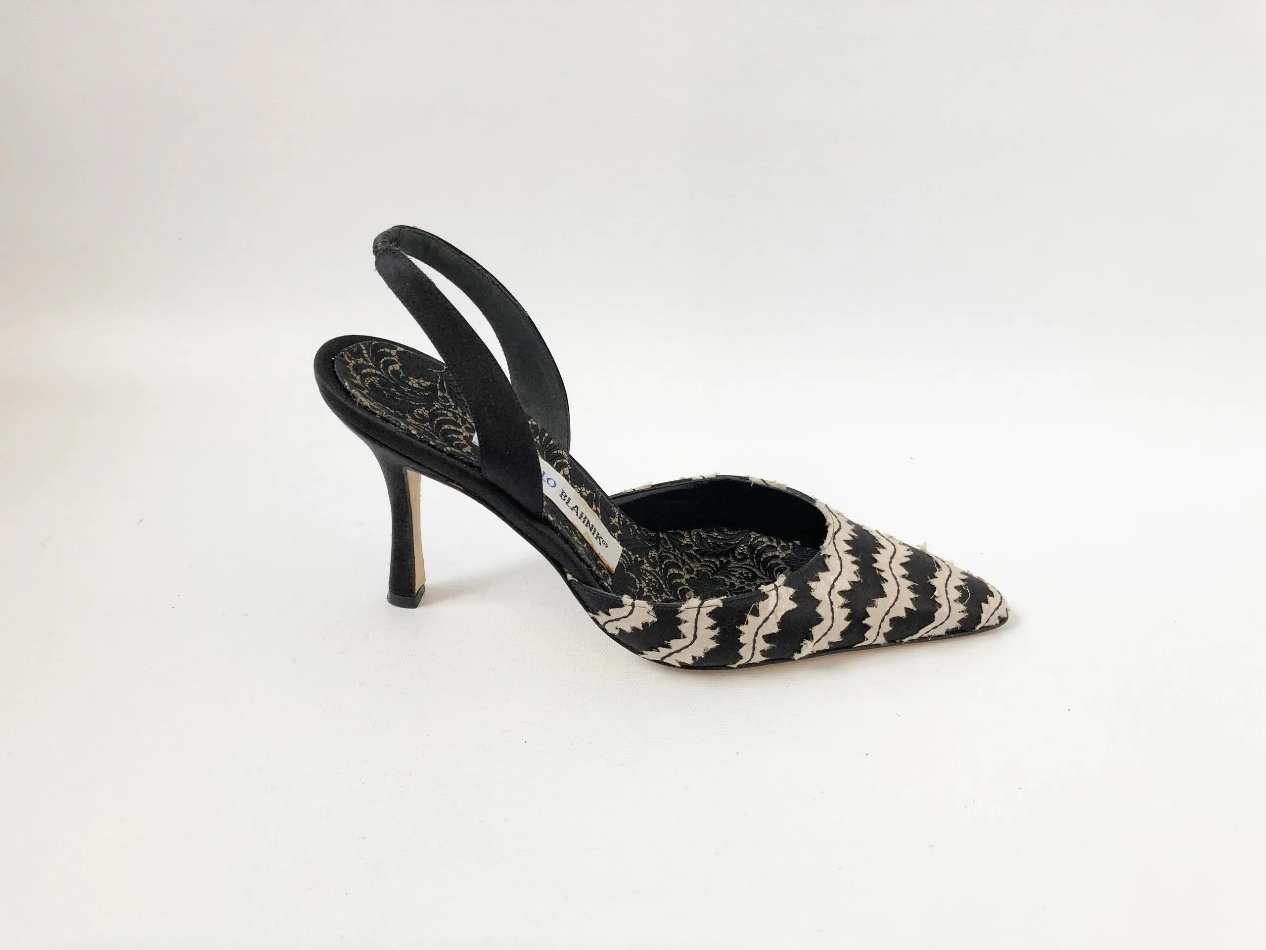 NEW Manolo Blahnik Carolyne Slingback Size 38 It (8 Us)