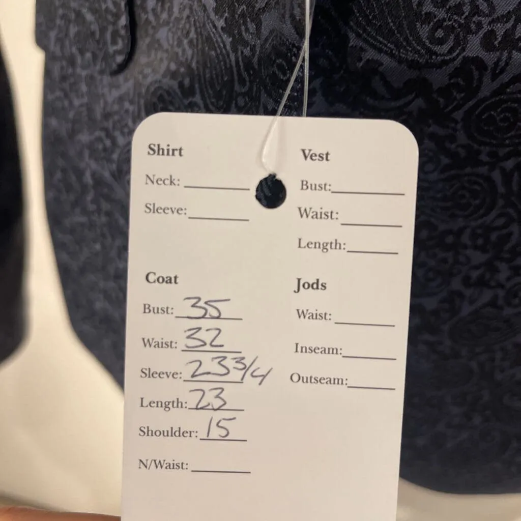 New MTC Navy Paisley Hunt Coat