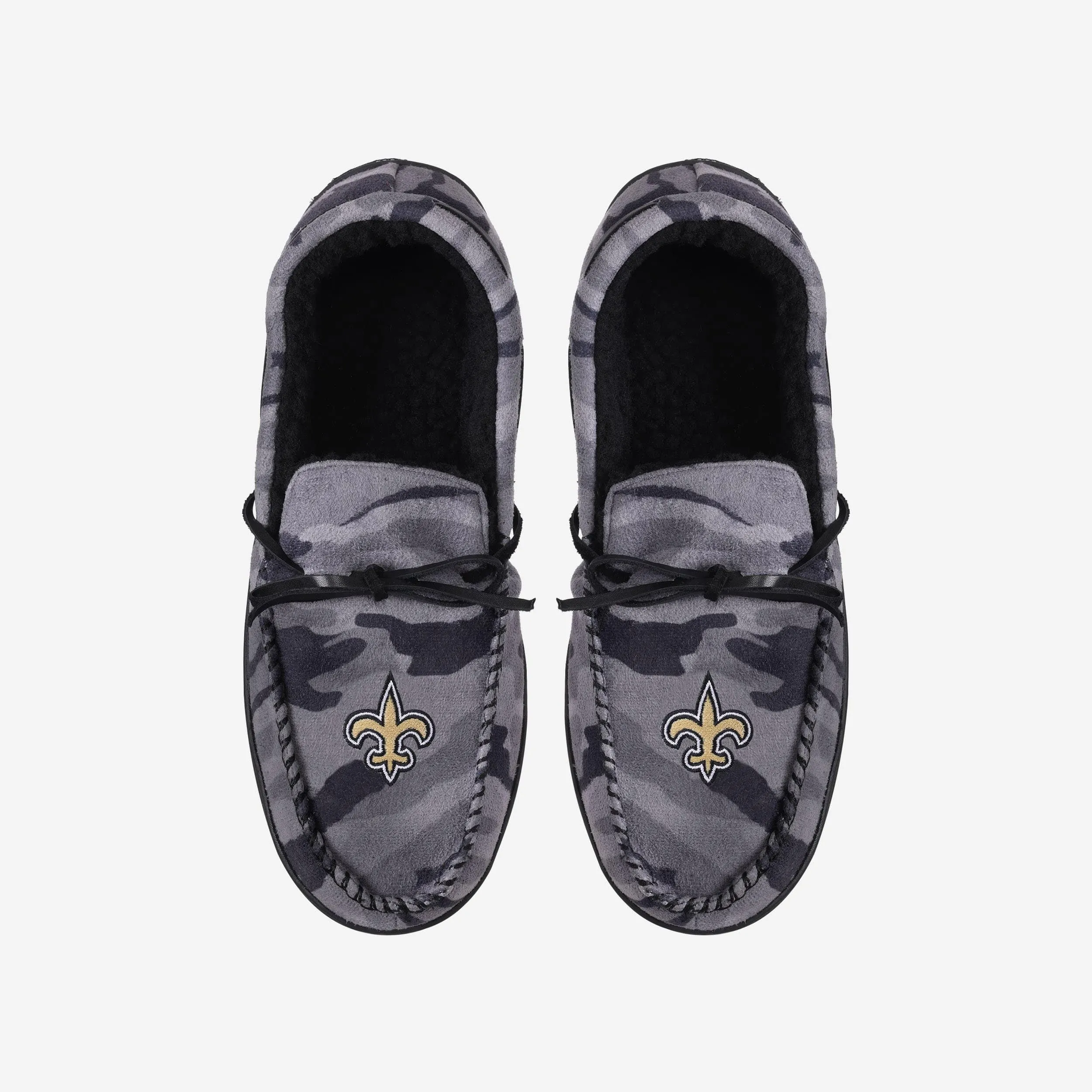 New Orleans Saints Printed Camo Moccasin Slipper
