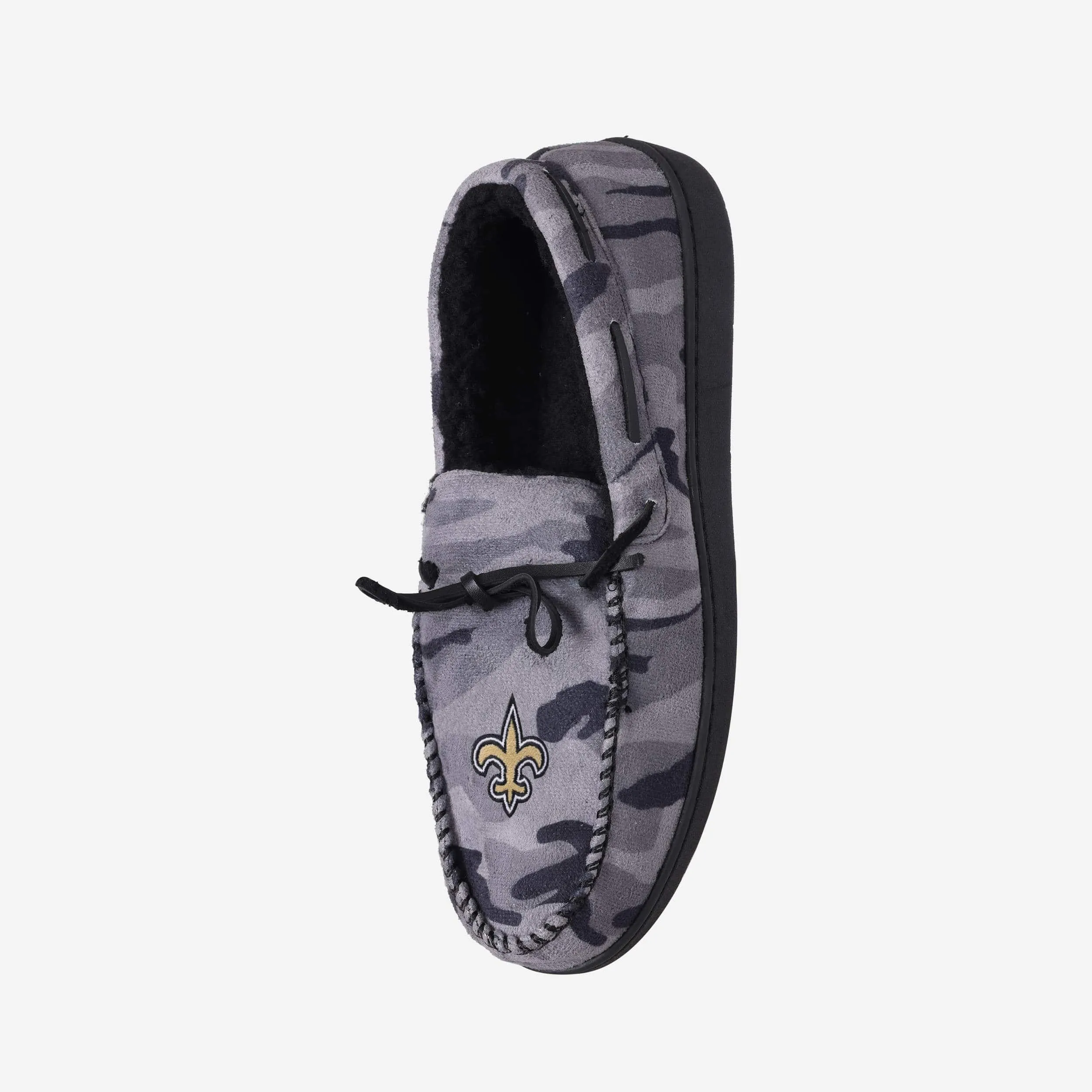 New Orleans Saints Printed Camo Moccasin Slipper