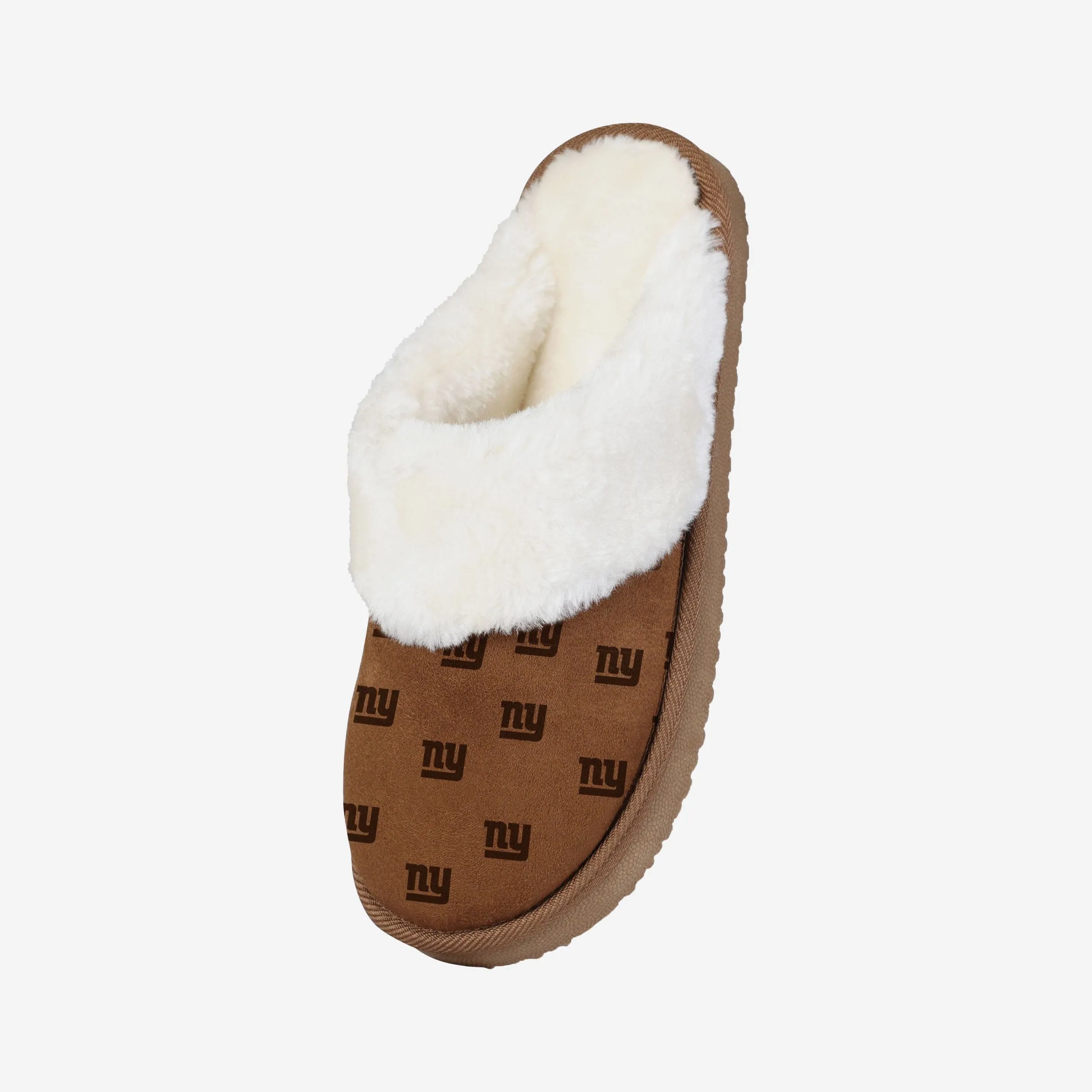 New York Giants Womens Repeat Logo Moccasin Slipper
