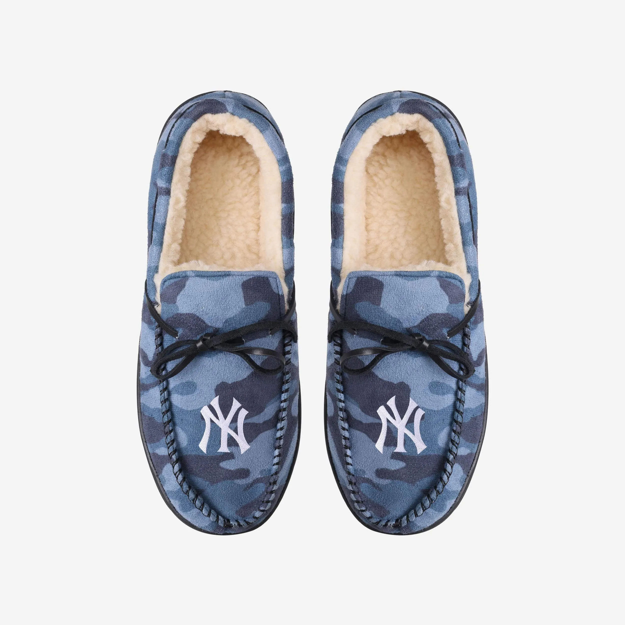 New York Yankees Printed Camo Moccasin Slipper