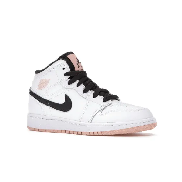 Nike Air Jordan 1 Mid 'White Arctic Orange' GS