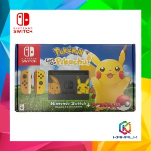 Nintendo Switch Console Pokemon Lets Go Pikachu   Pokeball Plus