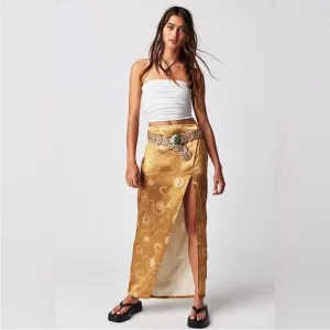 NWOT FREE PEOPLE Serena Slim Maxi Skirt