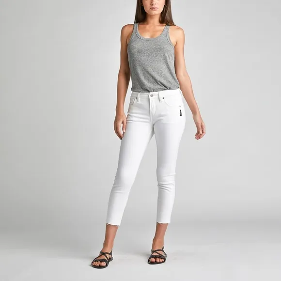 NWT Silver Avery Skinny Crop jeans size 29