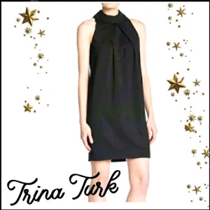 NWT TRINA TURK semi-formal / Formal black shift dress party cocktail 🍸