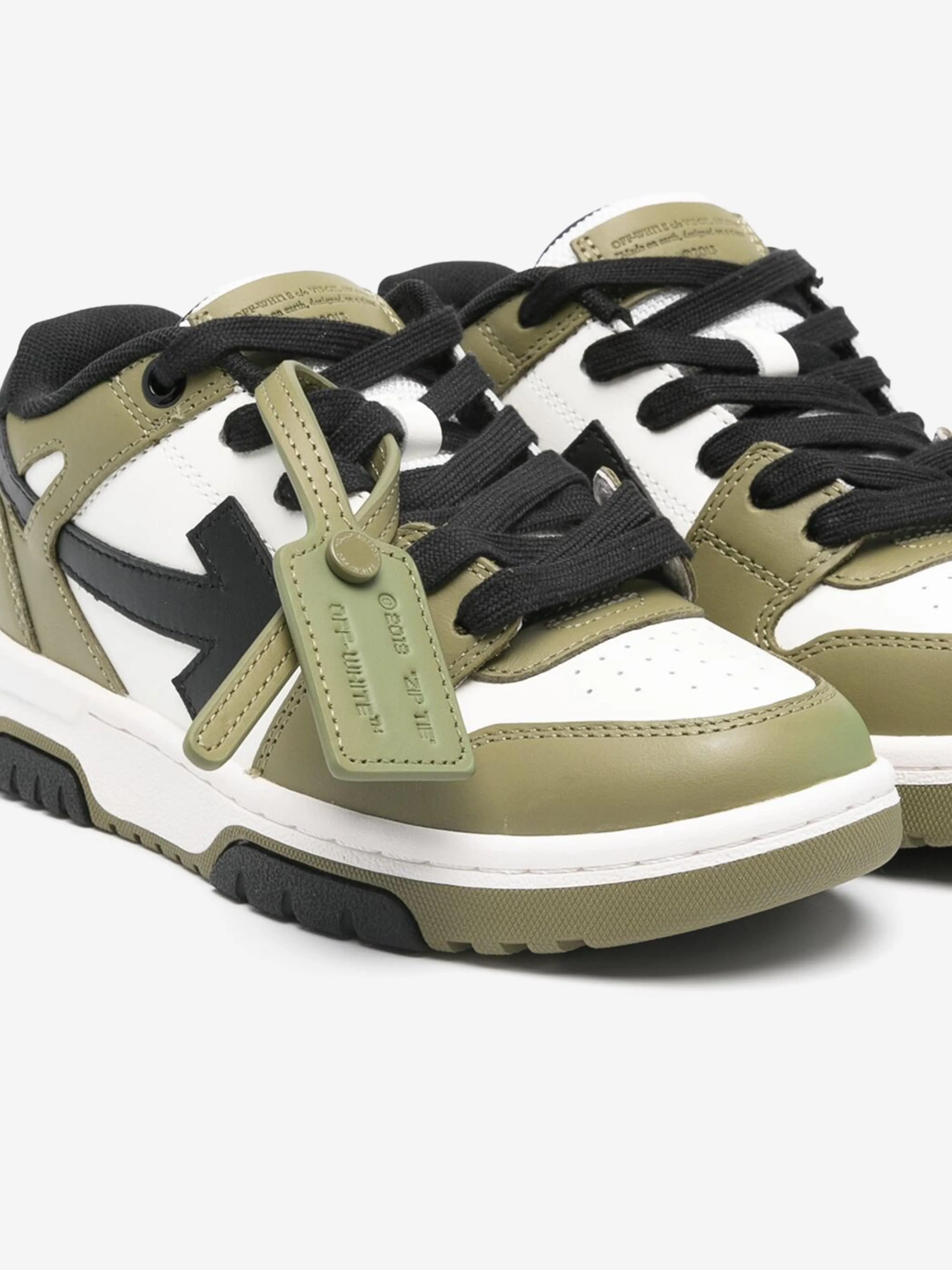 Off-White Kids Out Of Office Trainers in Green