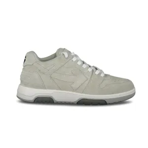 OFF-WHITE OUT OF OFFICE LOW SUEDE TRAINERS GREY