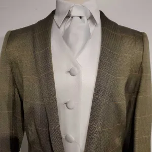 Olive and Gold Windowpane Daycoat