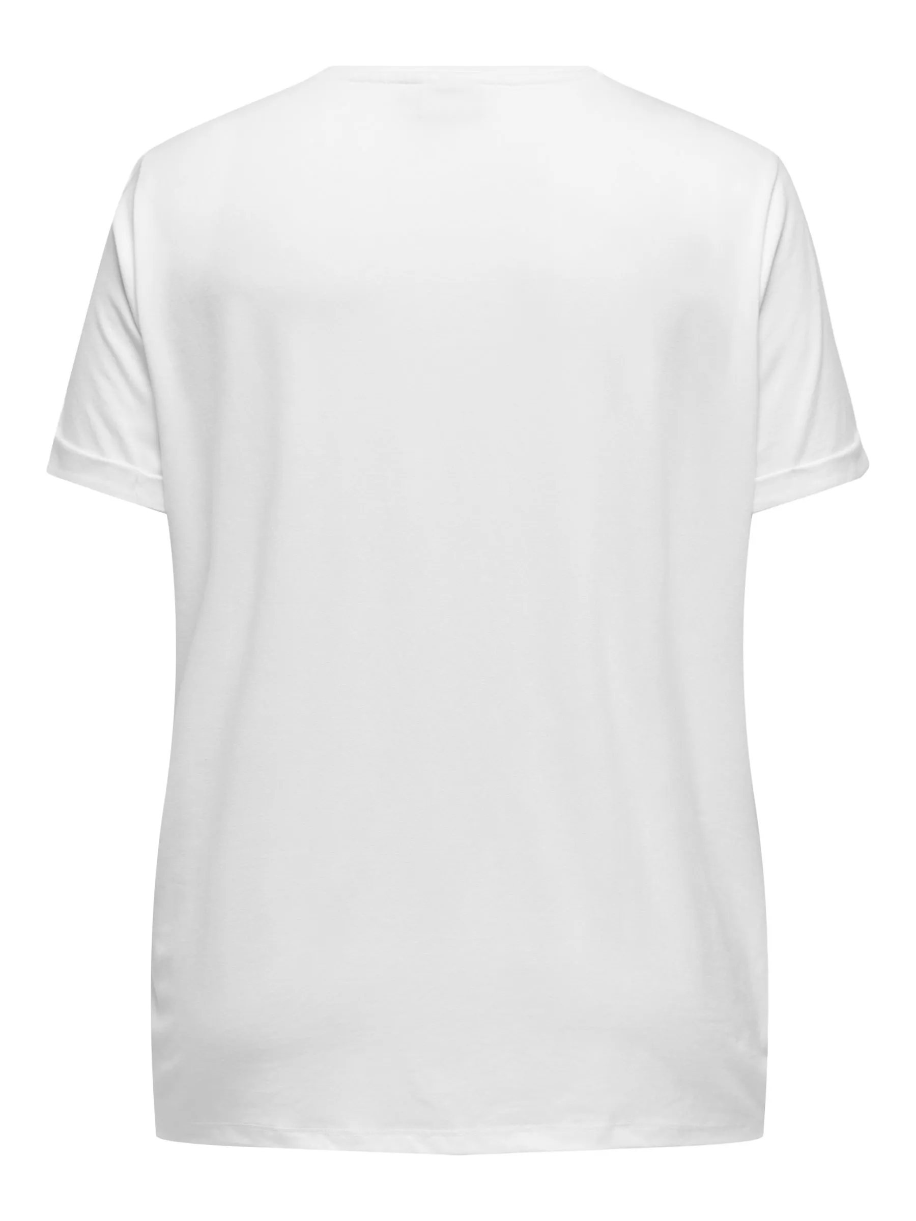 Only Carmakoma Moster T-Shirt in White