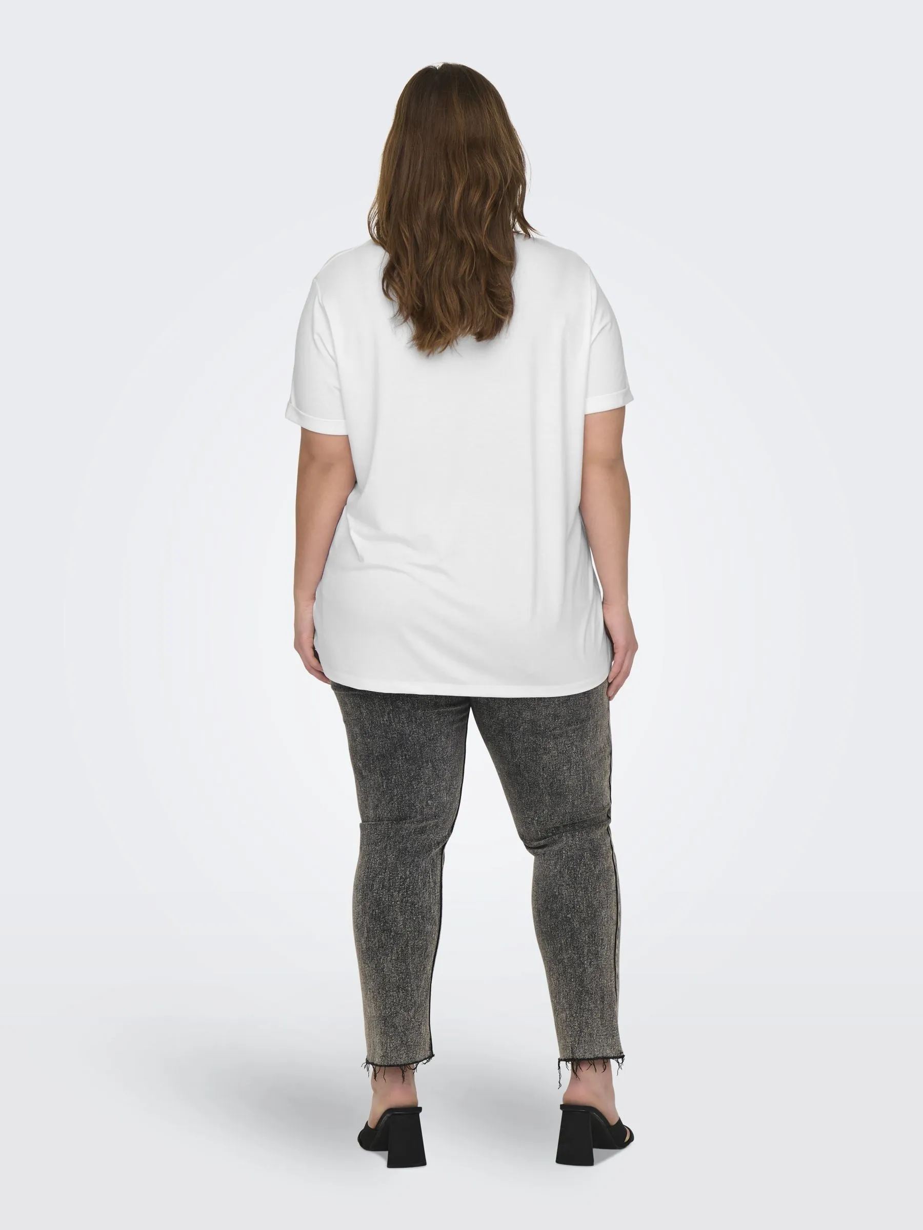 Only Carmakoma Moster T-Shirt in White