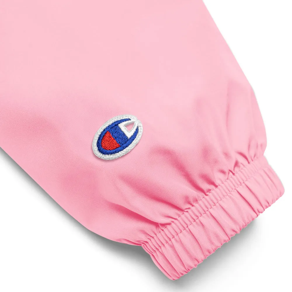 Packable Champion Jacket - pink/black/white
