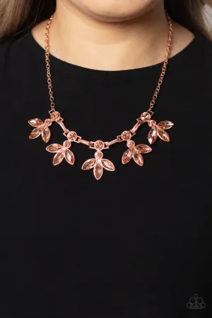 Paparazzi Dauntlessly Debonair - Copper Necklace