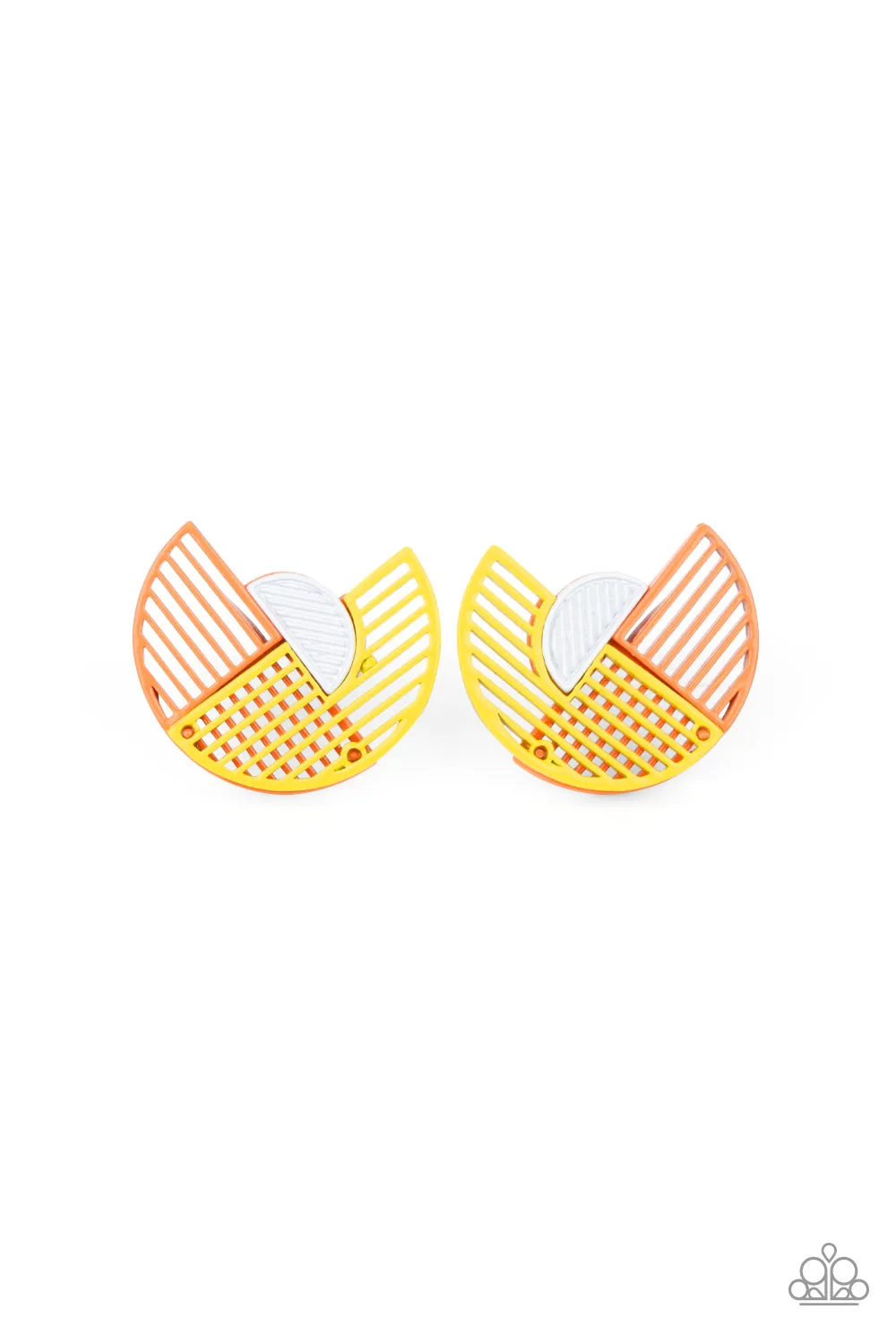 Paparazzi - It’s Just an Expression - Yellow Earrings