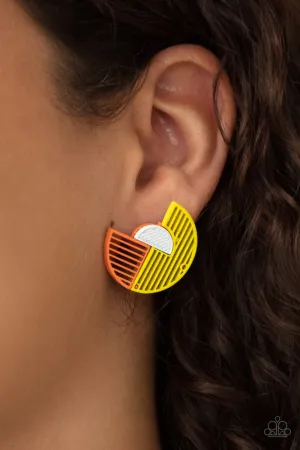 Paparazzi - It’s Just an Expression - Yellow Earrings