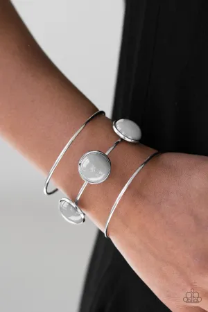 Paparazzi - Lush Lagoon - Silver Cuff Bracelet