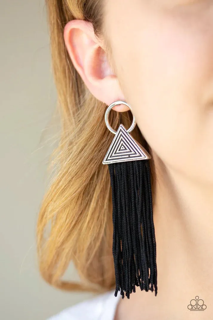 Paparazzi Oh My GIZA Earrings Black
