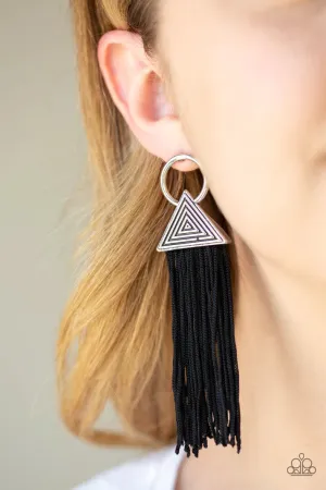 Paparazzi Oh My GIZA Earrings Black