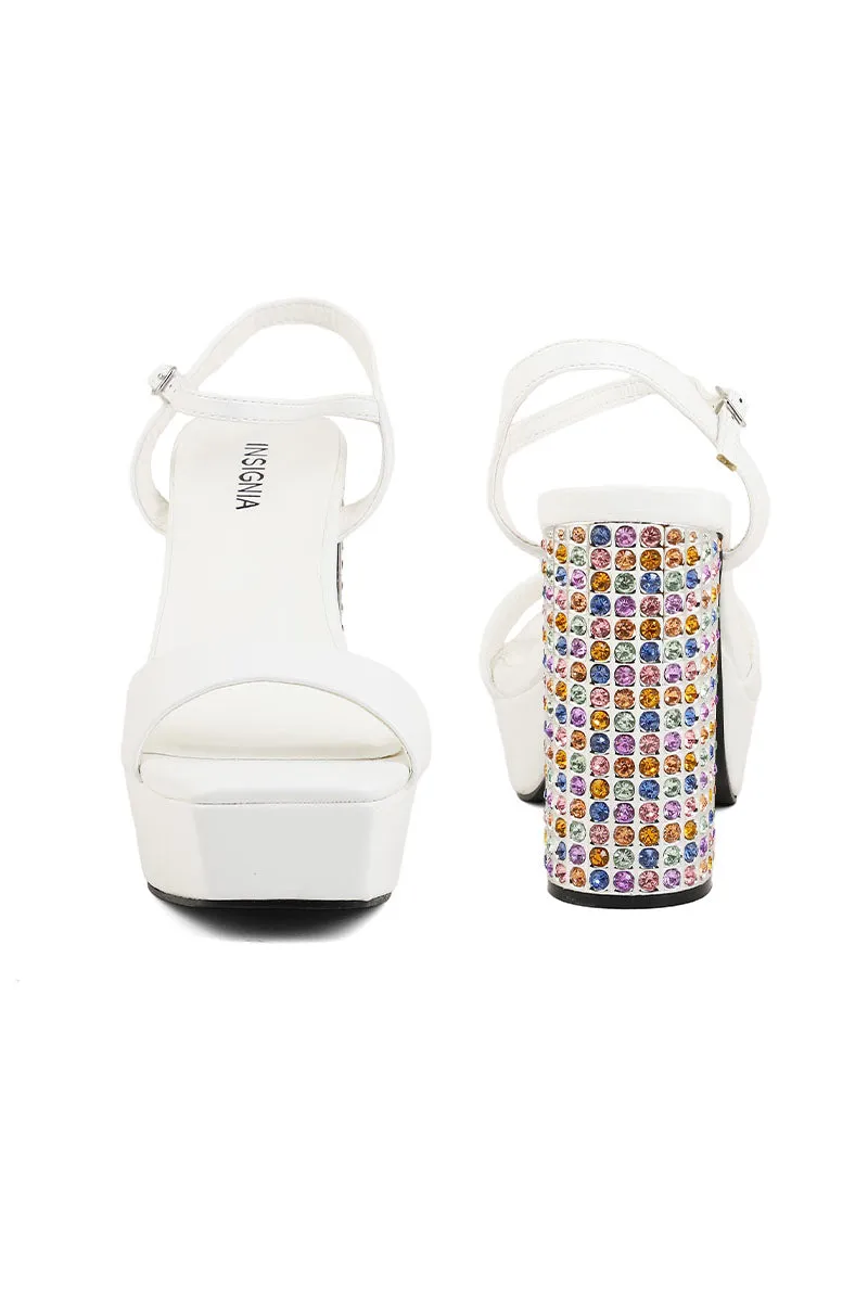 Party Wear Sandal I23451-White