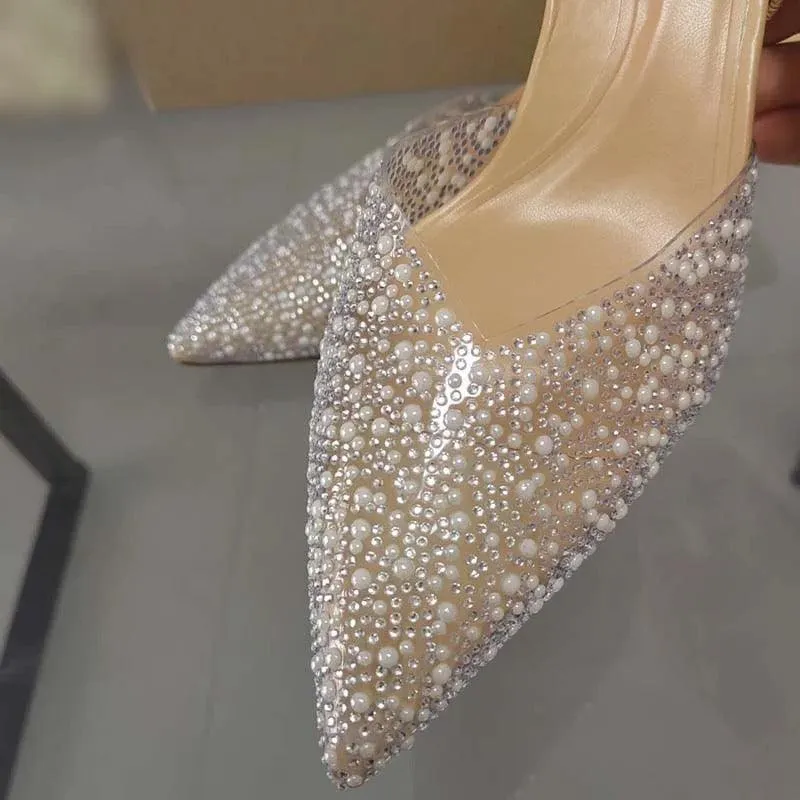 Pearl Slingback Heels