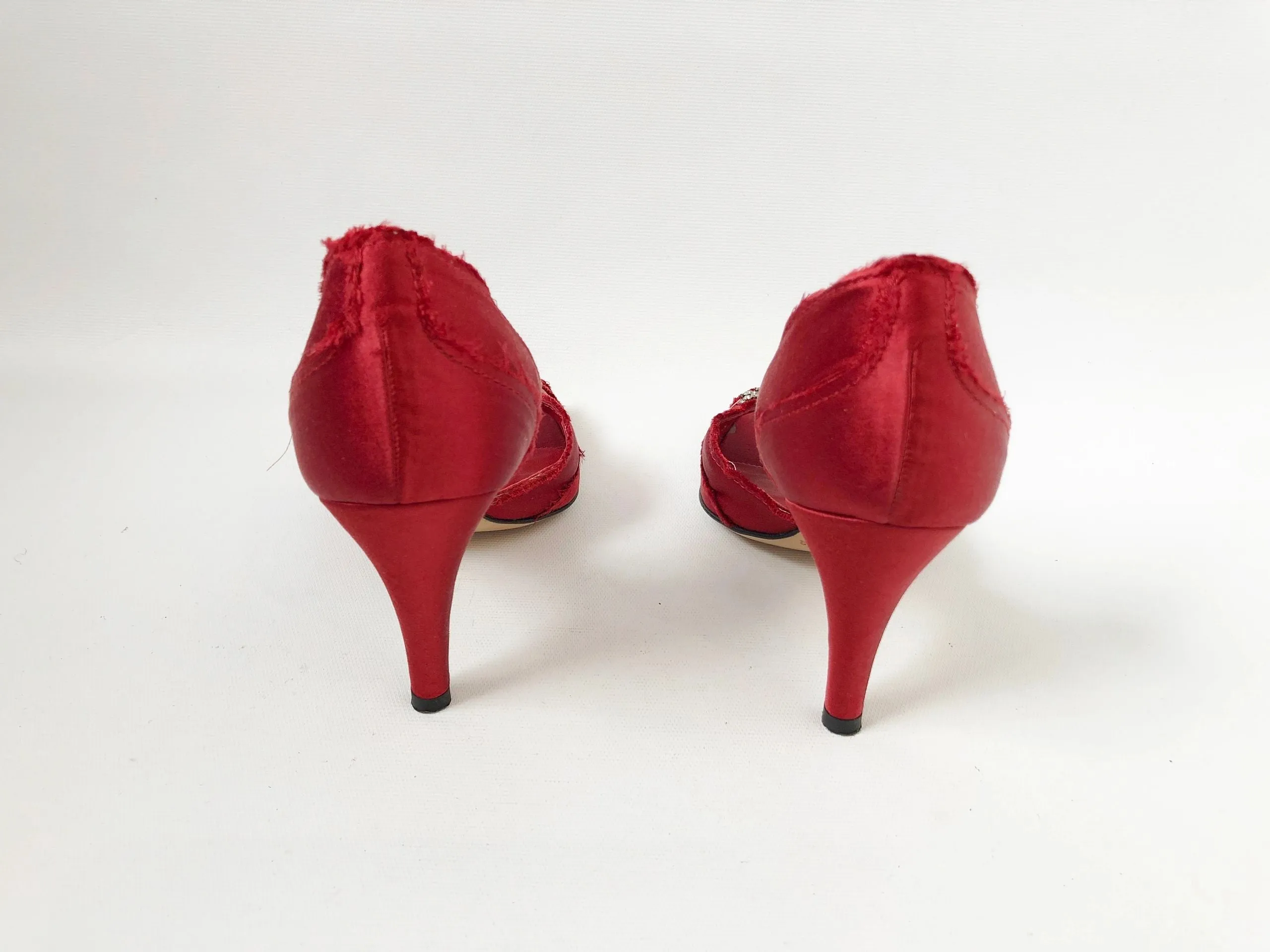 Pedro Garcia Embellished D'Orsay Size 37.5 It (7.5 Us)