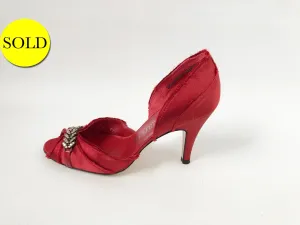 Pedro Garcia Embellished D'Orsay Size 37.5 It (7.5 Us)