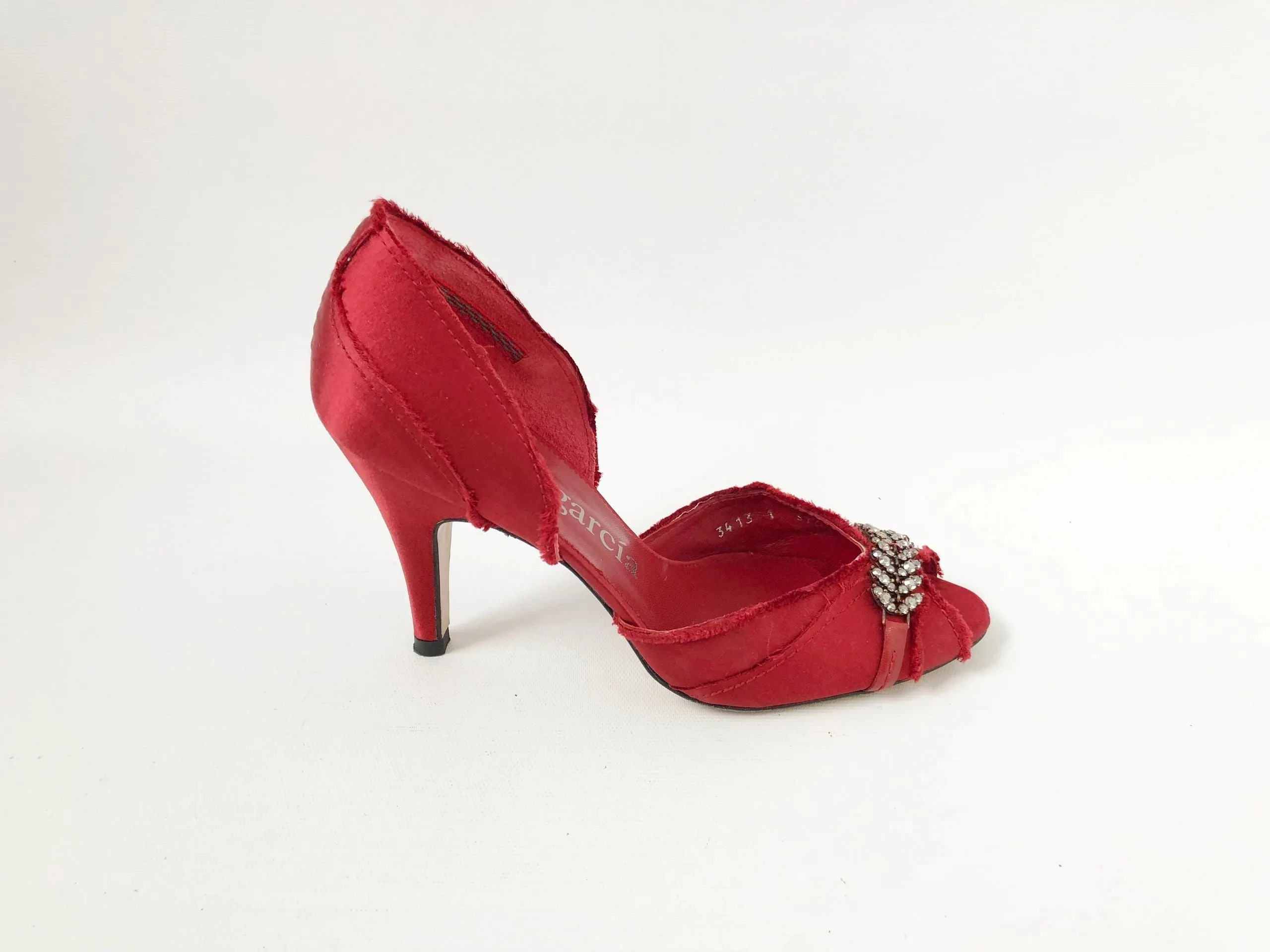 Pedro Garcia Embellished D'Orsay Size 37.5 It (7.5 Us)