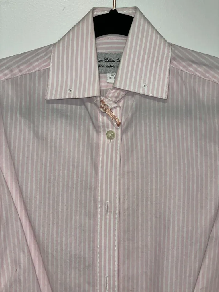 Pink and White Stripe Kids Shirt