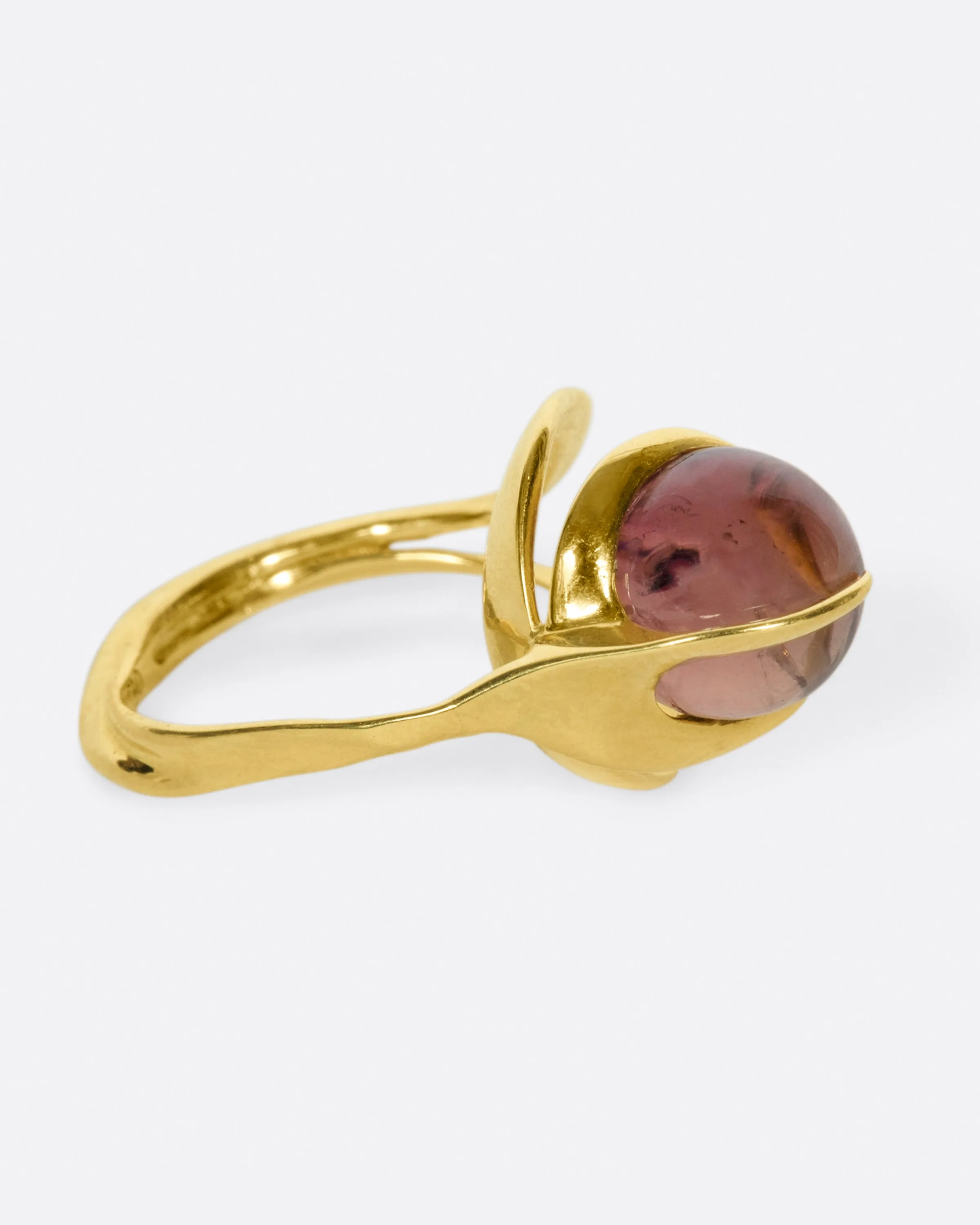Pink Tourmaline Concha Ring