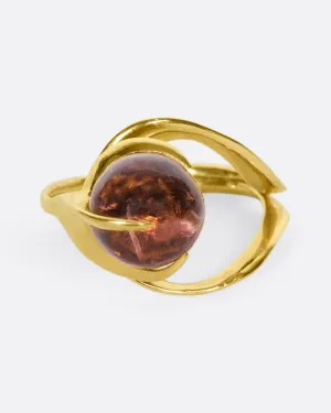 Pink Tourmaline Concha Ring