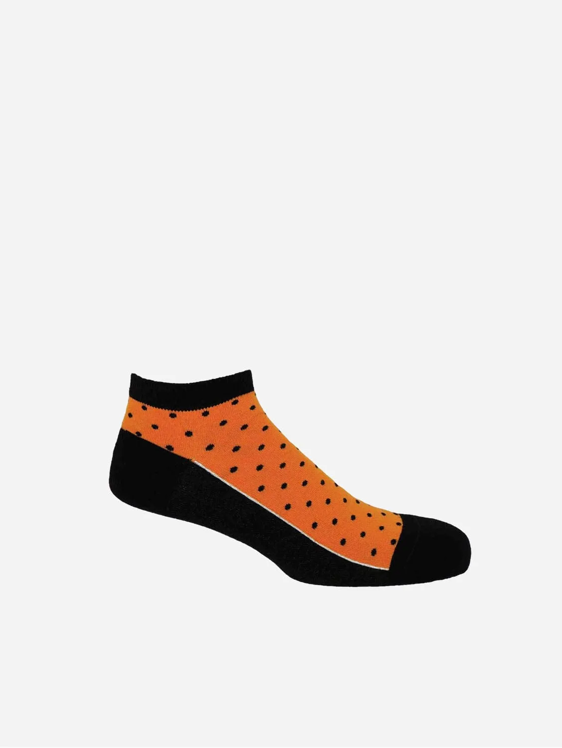 Polka Men's Organic Trainer Socks Bundle - Denim & Orange