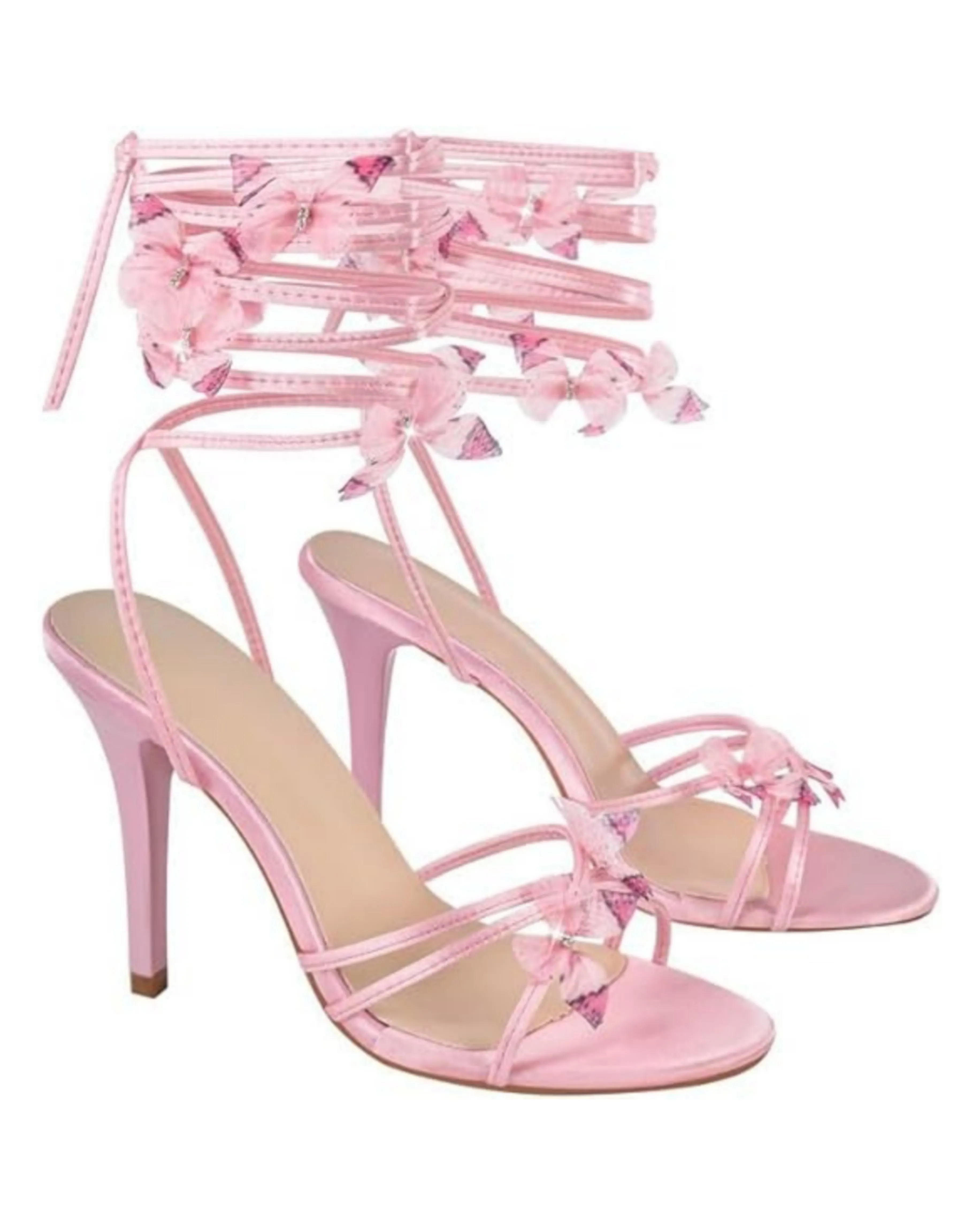 Psyche's Wings- Butterfly tie up Heels